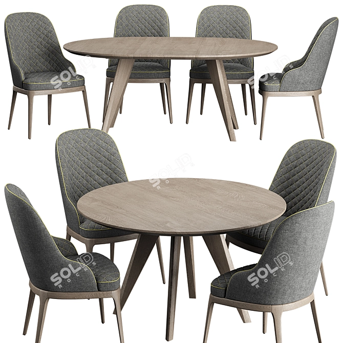 Sfer ROB Table and Chair Set 3D model image 4