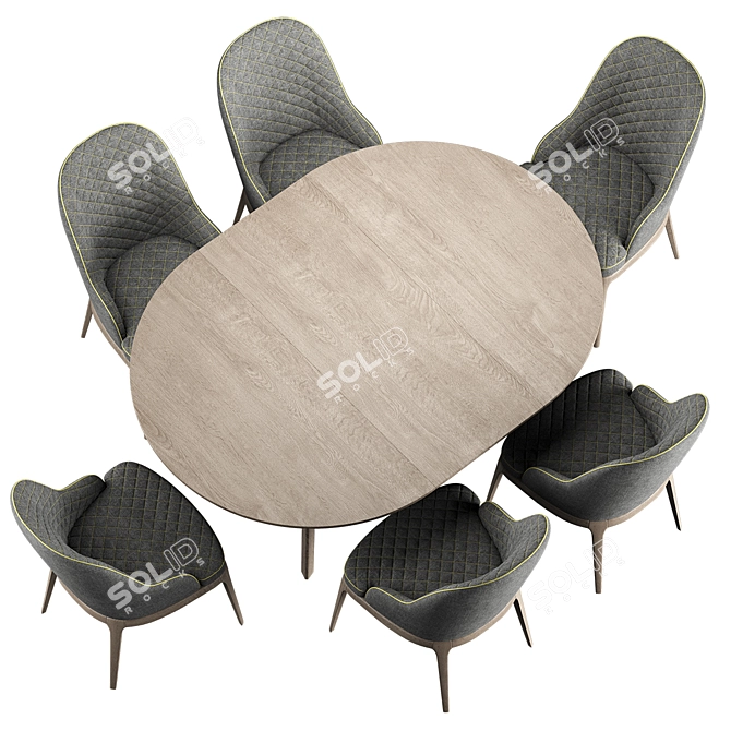 Sfer ROB Table and Chair Set 3D model image 2