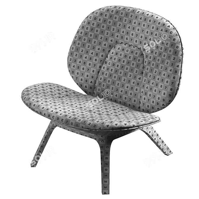 Elegant Poi Chair by Weibelweibel 3D model image 7
