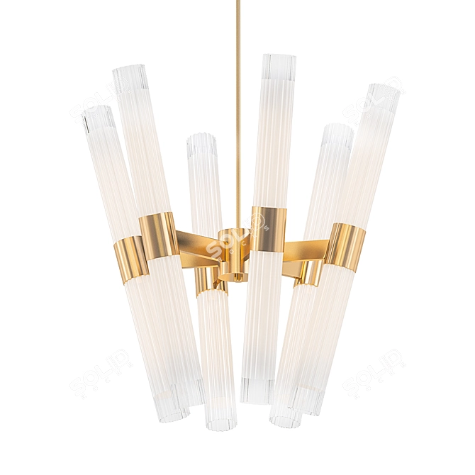 Stunning Dixie Chandelier for Elegant Spaces 3D model image 1