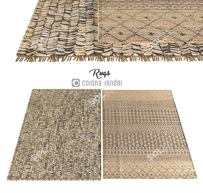 Luxury Carpets Collection 3D model image 1