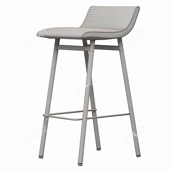 Elegant Gachot Stool: Stylish and Versatile Design 3D model image 5