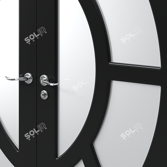 Sleek Modern Door - 3dsmax Compatible 3D model image 2