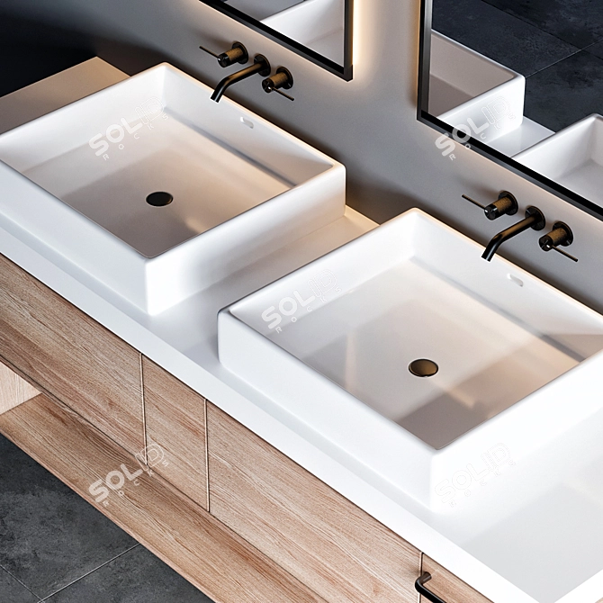 Gessi 316 Faucet: Stylish Bathroom Furniture 3D model image 3