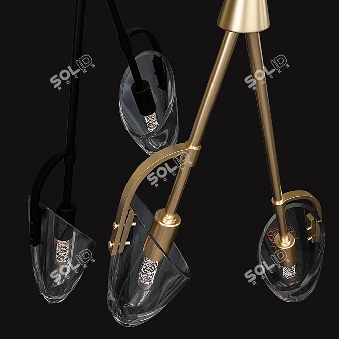 Elegant Kinesis Pendant - Modern, Modular Lighting 3D model image 6