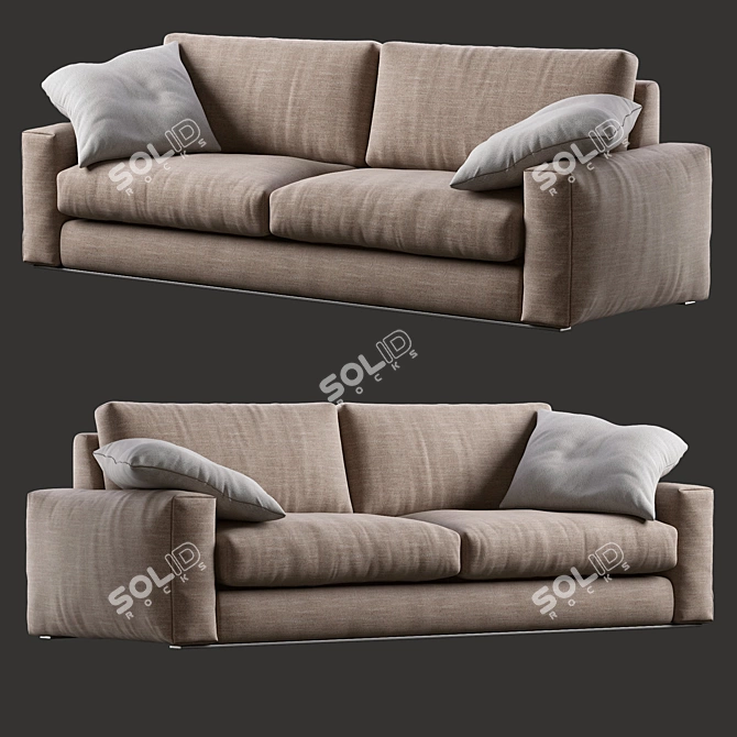 Modern Design Sofa: 810 FLY By Vibieffe 3D model image 1