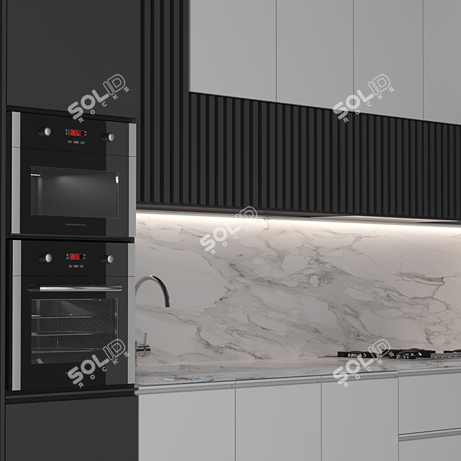 Modern Kitchen 21: Stylish and Functional 3D model image 3