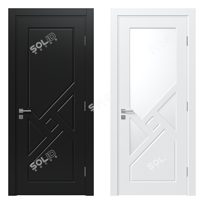 Modern Interior Door 112 3D model image 1