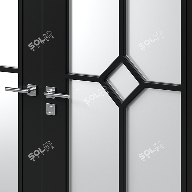 Modern Interior Door 118 3D model image 2