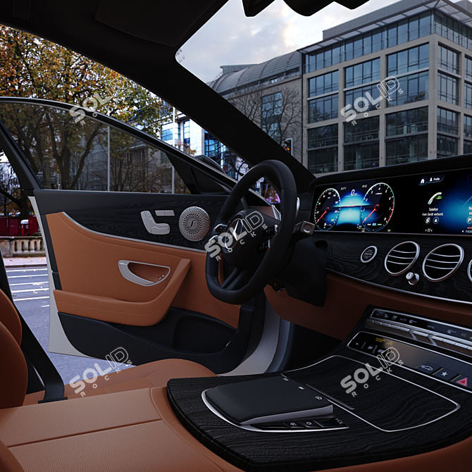 2021 Mercedes AMG E Class: Powerful & Stylish Sedan 3D model image 12