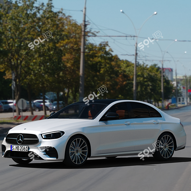 2021 Mercedes AMG E Class: Powerful & Stylish Sedan 3D model image 17