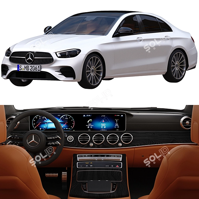 2021 Mercedes AMG E Class: Powerful & Stylish Sedan 3D model image 24