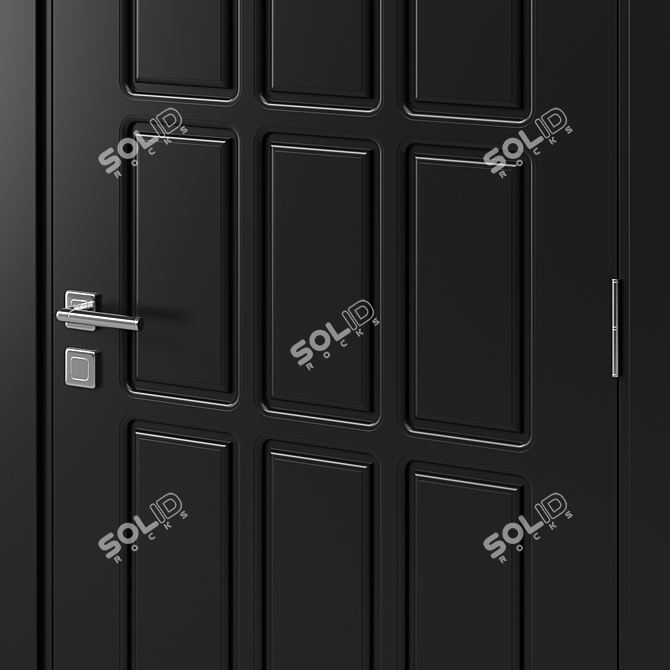 Modern Interior Door 127 3D model image 2