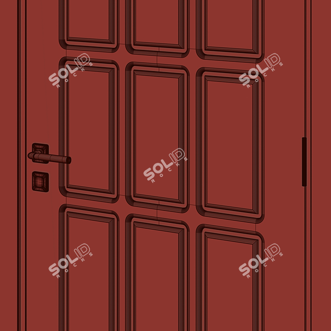 Modern Interior Door 127 3D model image 4