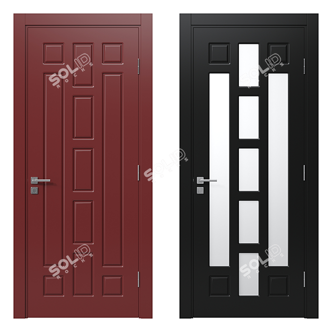 Modern Interior Door 134 | 3D Model 3D model image 1