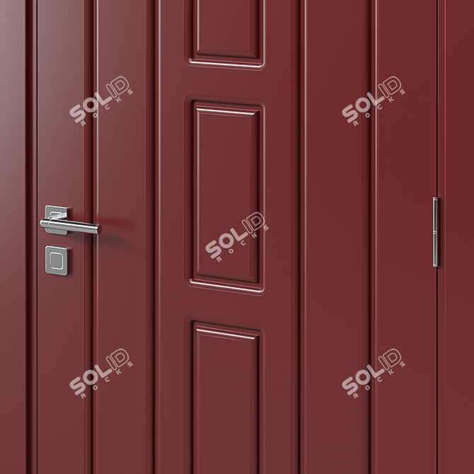 Modern Interior Door 134 | 3D Model 3D model image 2