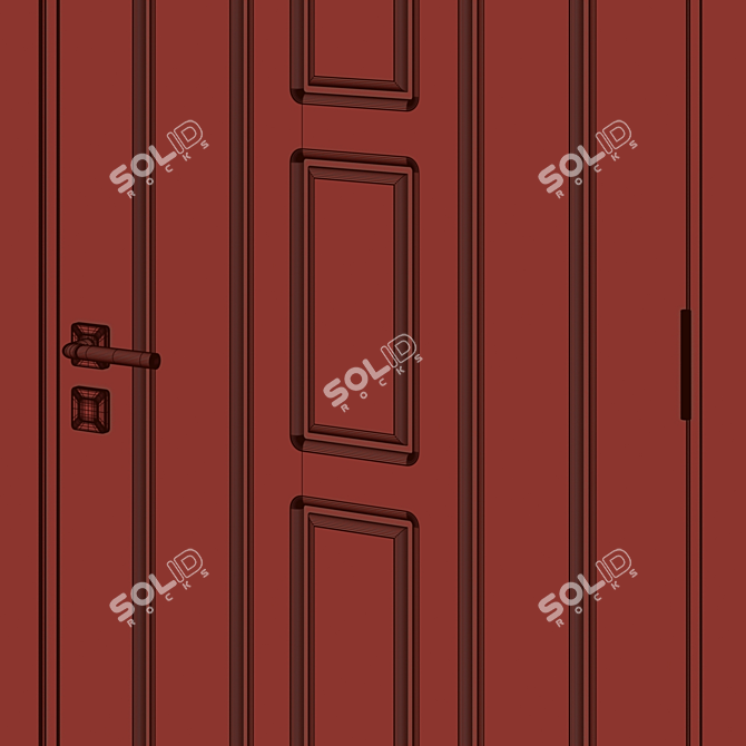 Modern Interior Door 134 | 3D Model 3D model image 4