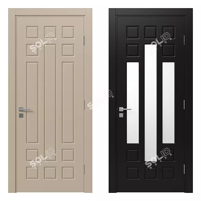  Modern Interior Door 135 3D model image 1