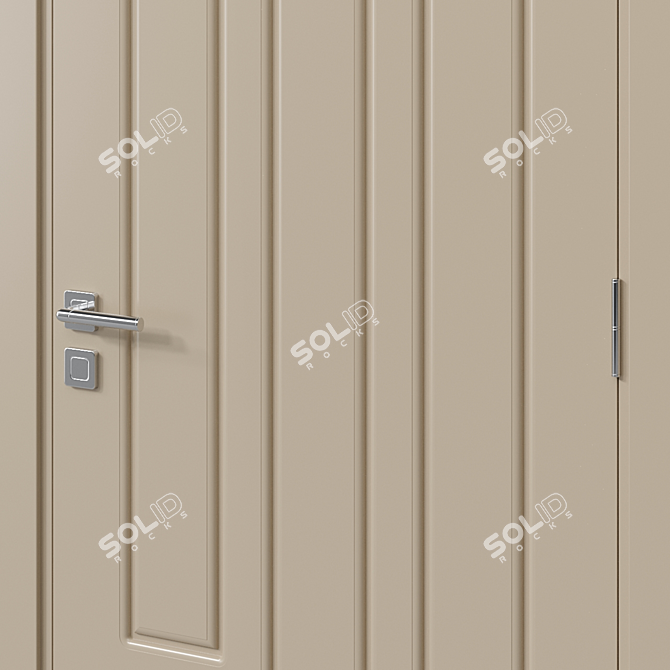  Modern Interior Door 135 3D model image 2