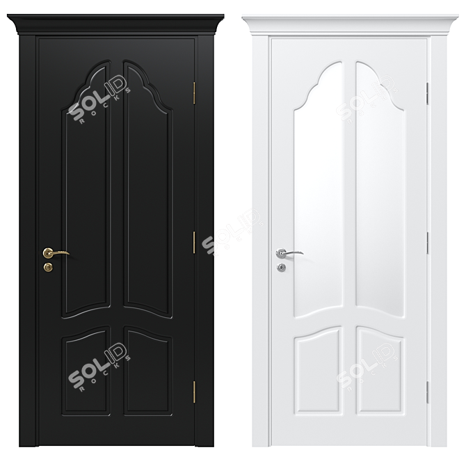 Modern Interior Door 151 3D model image 1