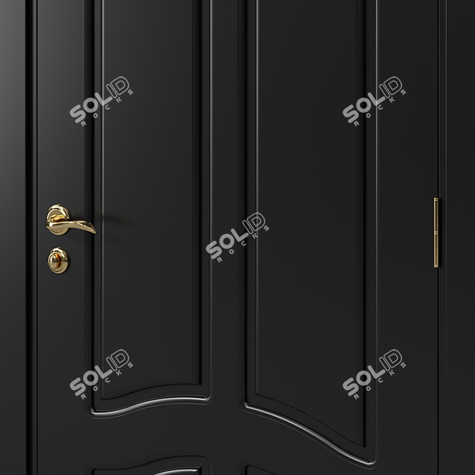 Modern Interior Door 151 3D model image 2