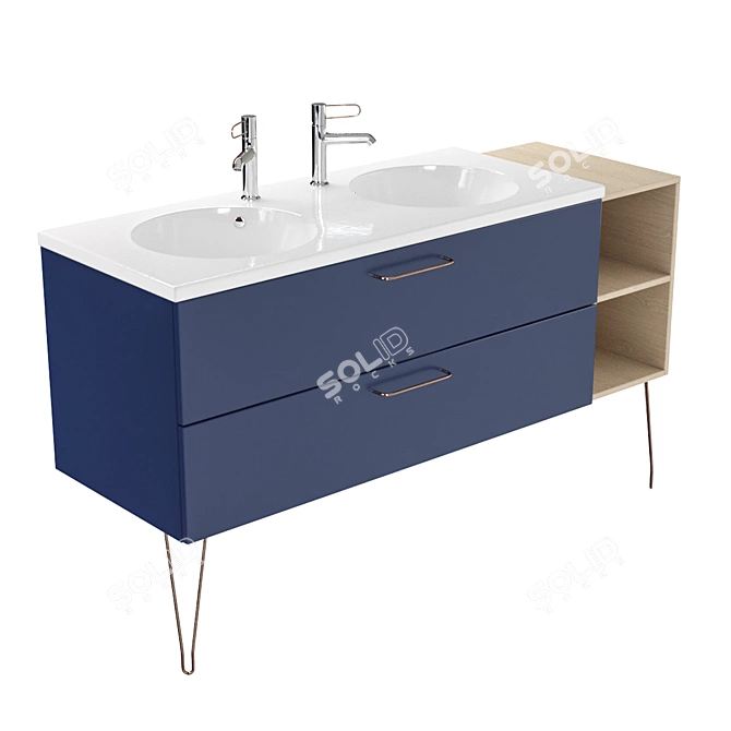 Elegant Jacob Delafon Vanity 3D model image 1