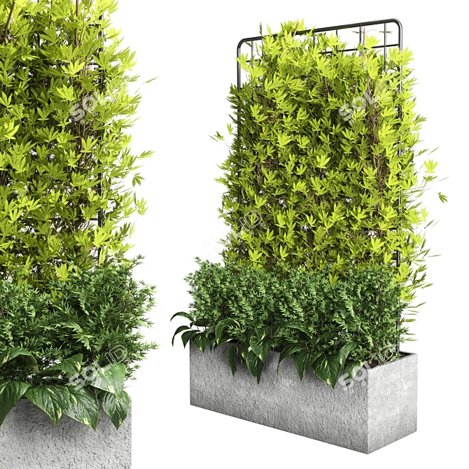 Ivy Partition Wall V-Garden Kit 3D model image 2