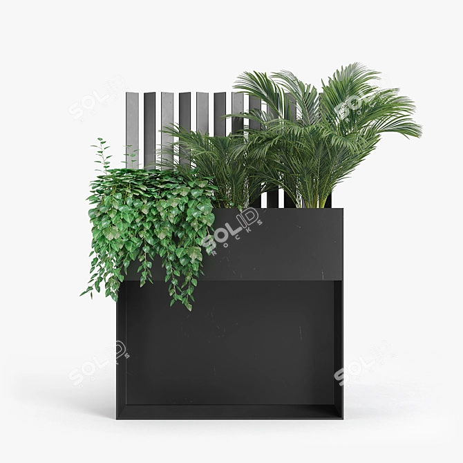 Elegant Ticino Plant Pots 3D model image 2