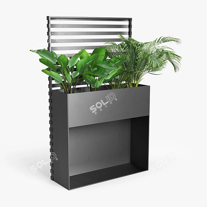 Elegant Ticino Plant Pots 3D model image 4