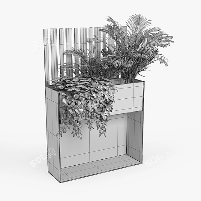 Elegant Ticino Plant Pots 3D model image 5