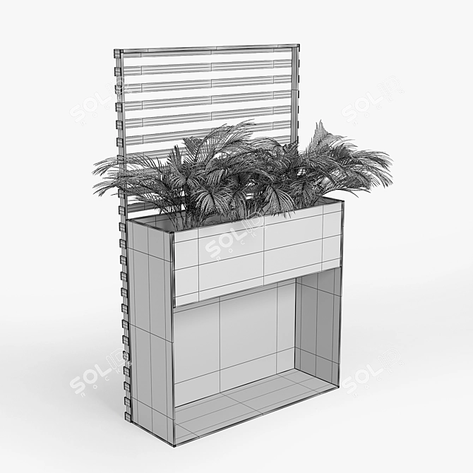 Elegant Ticino Plant Pots 3D model image 6