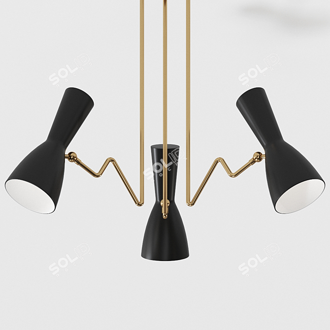 Wormhole 10 Pendant Lamp 3D model image 2