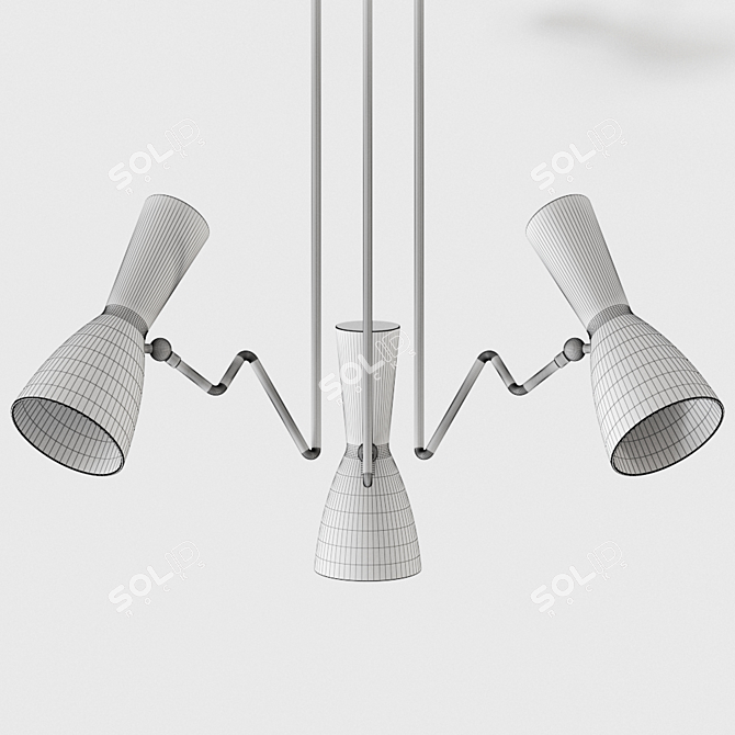 Wormhole 10 Pendant Lamp 3D model image 3