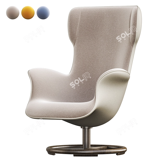 Elegant Giorgetti Bergere Armchair 3D model image 1