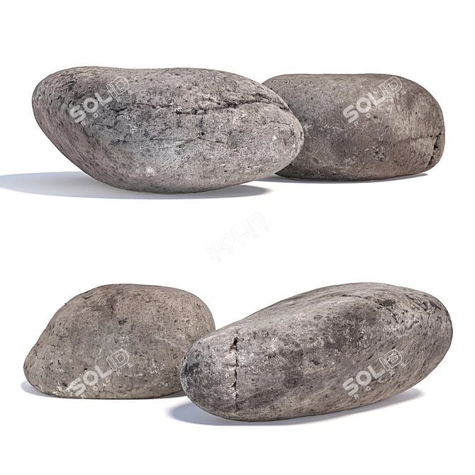 Stunning Landscape Stones Bundle 3D model image 1