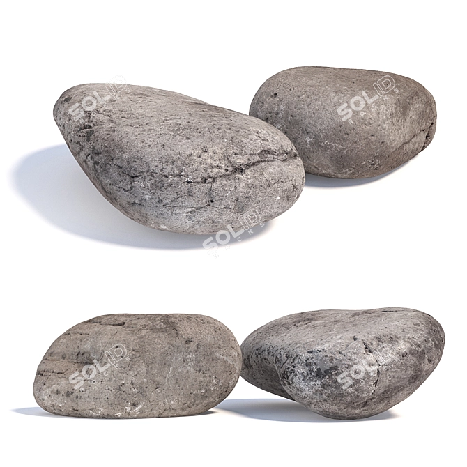 Stunning Landscape Stones Bundle 3D model image 2