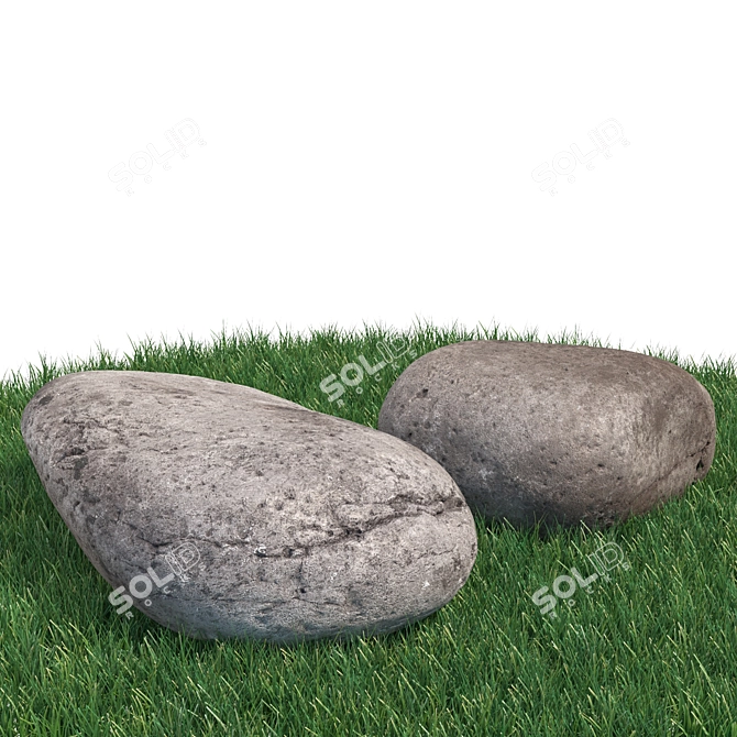 Stunning Landscape Stones Bundle 3D model image 4