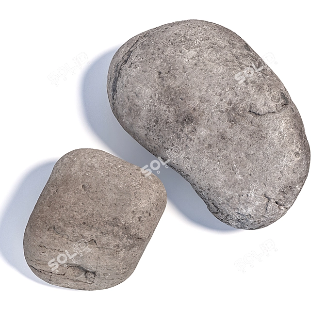 Stunning Landscape Stones Bundle 3D model image 7