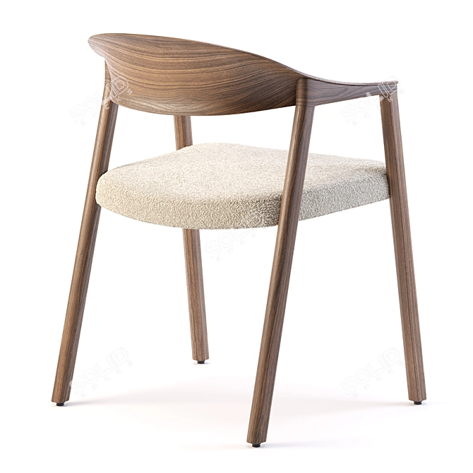 Elegant HÉRA 2865 Chair 3D model image 3