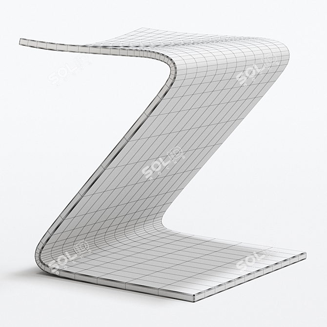 Basilissa Contract Chair: Modern Elegance by Guialmi 3D model image 4