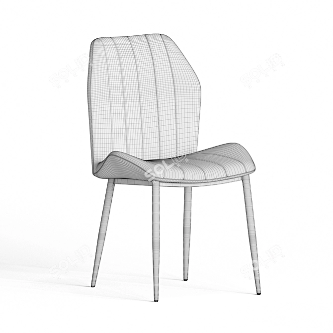 Modern Carvelle Dining Chair 3D model image 4