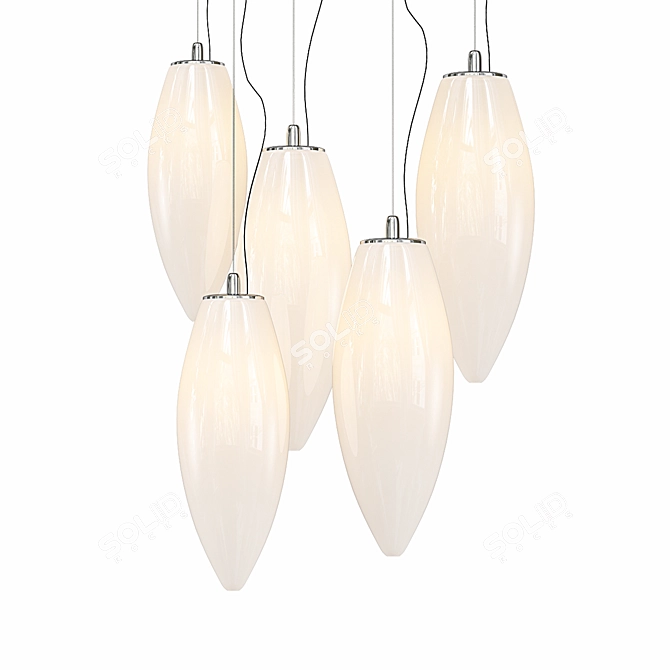 Elegant Baco Pendant Lights 3D model image 1