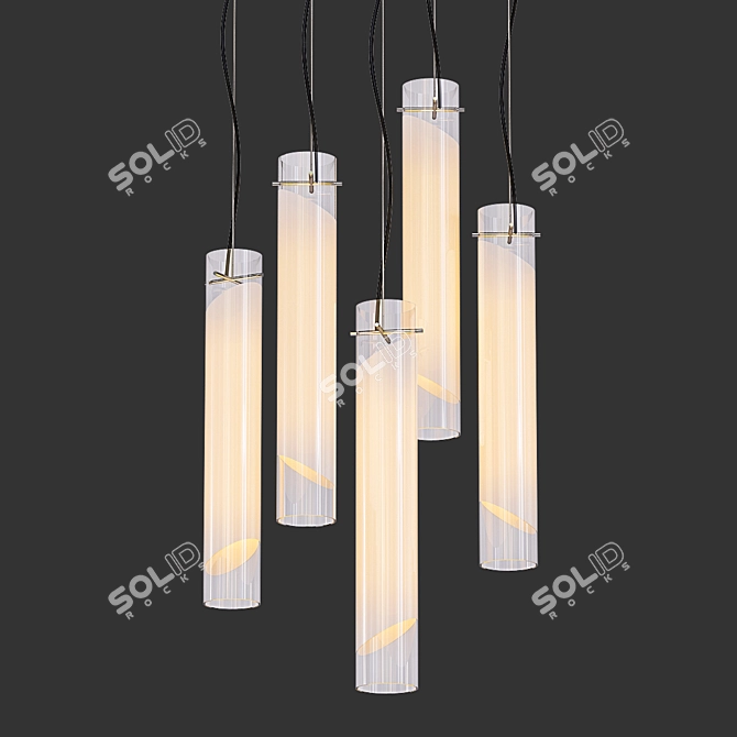 Elegant Glow: LIO Pendants 3D model image 1
