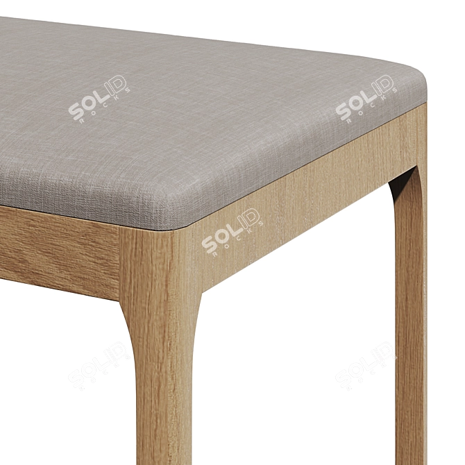 Modern Pisa Bench: Perfect Blend of Style and Comfort 3D model image 2