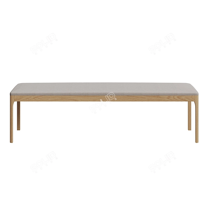 Modern Pisa Bench: Perfect Blend of Style and Comfort 3D model image 3