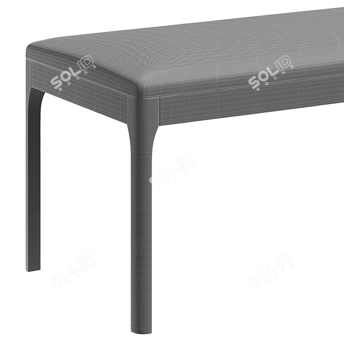 Modern Pisa Bench: Perfect Blend of Style and Comfort 3D model image 4