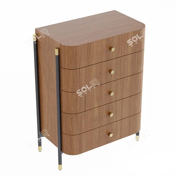 Elegant Laskasas ROSIE Chest 3D model image 2