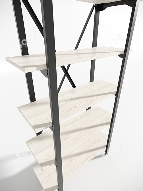 - Title: Minimalist Loft Shelving 3D model image 3