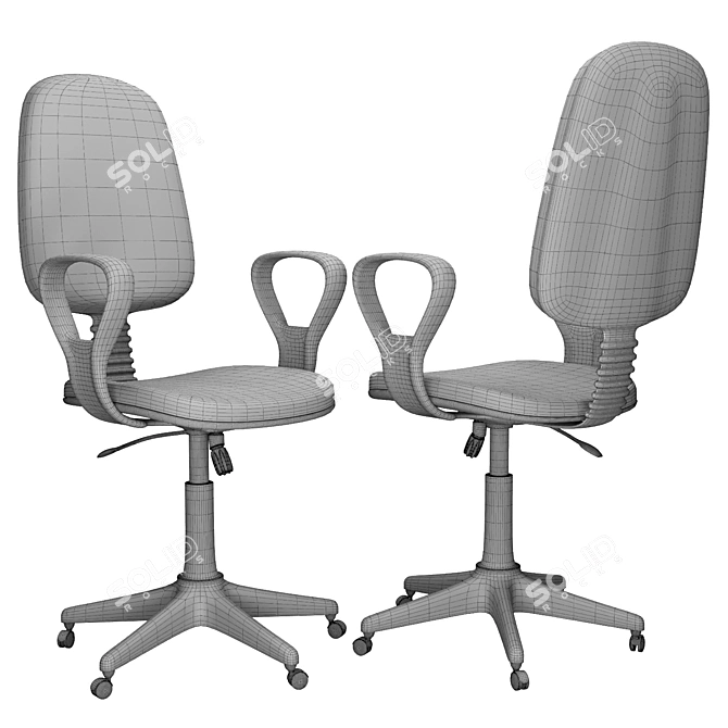 ErgoFlex Office Chair 3D model image 2