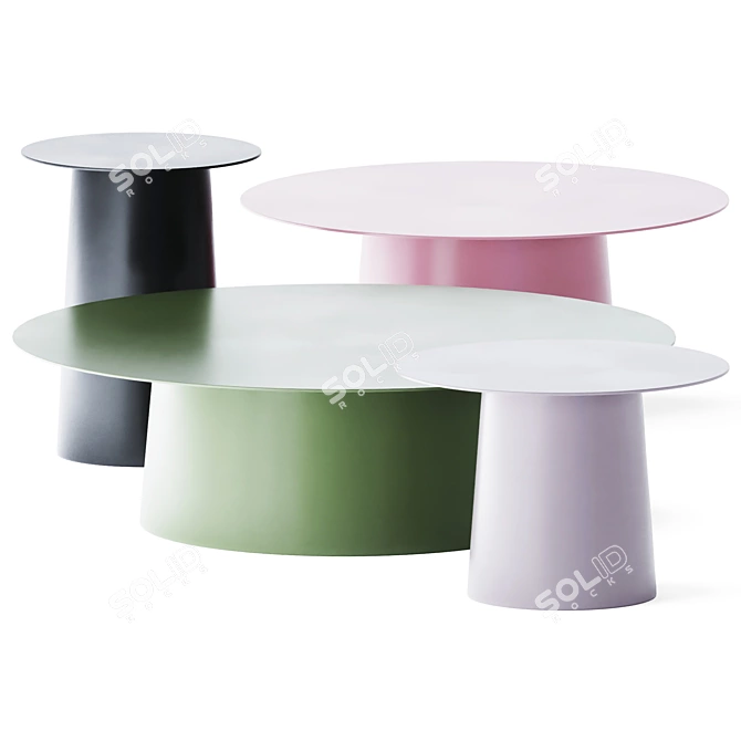 Modern Circula Coffee Tables 3D model image 1